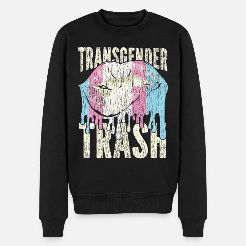 Fierté LGBT transgenre - Pull Premium bio Homme - noir
