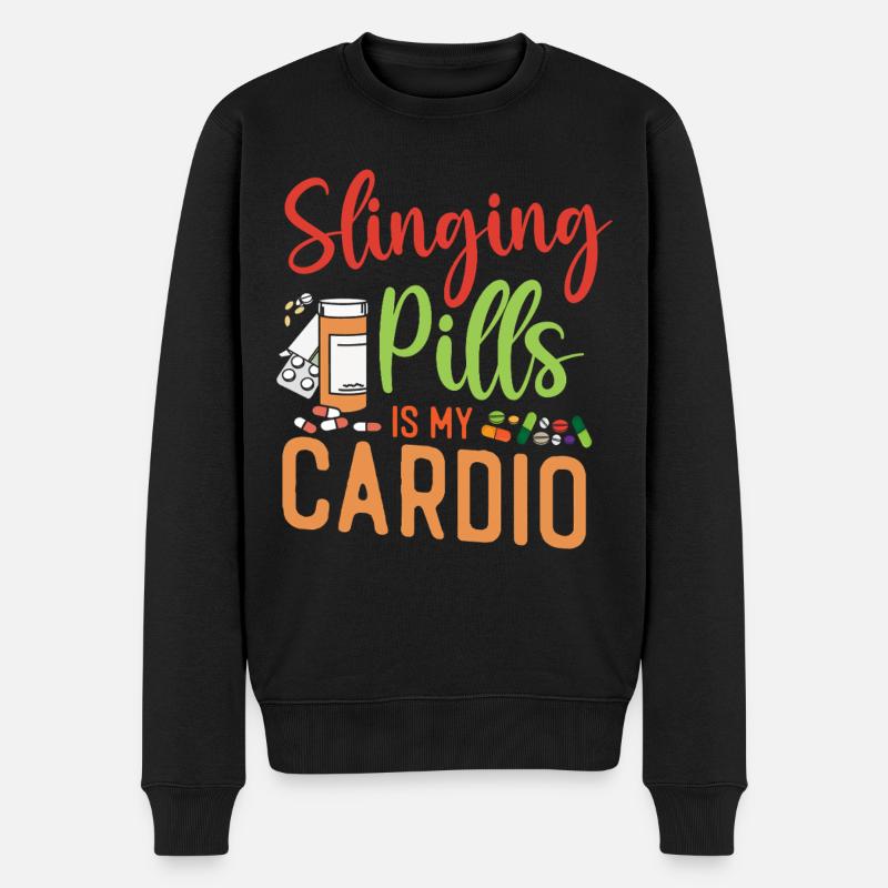 Pharmacy Tech Technician - Men's Premium Organic Jumper - black