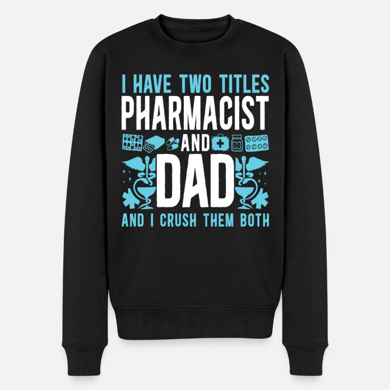 Technicien en pharmacie - Pull Premium bio Homme - noir