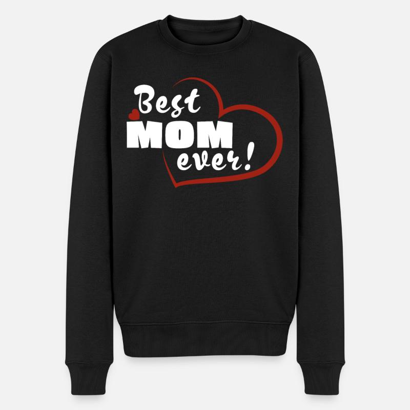 Beste Mama - Männer Premium Bio Pullover - Schwarz