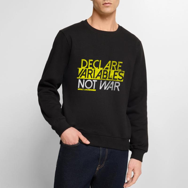 Declare Variables Developer Software Nerd Men's Premium Organic Jumper