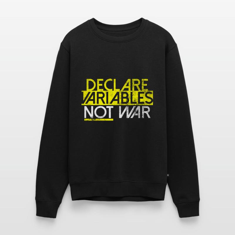 Declare Variables Developer Software Nerd Men's Premium Organic Jumper