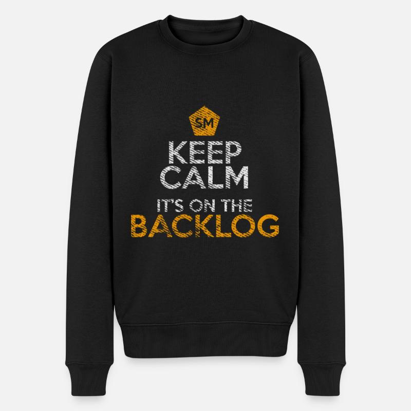 Backlog Scrum Master Docker Computer Geek - Männer Premium Bio Pullover - Schwarz
