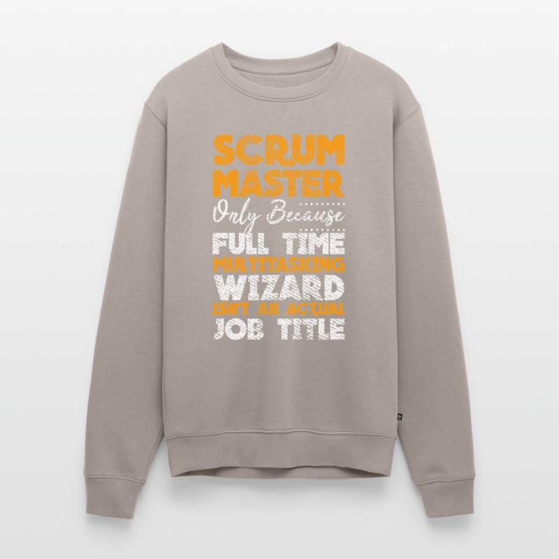 Scrum Master Developer Git Touch Container Docker Men's Premium Organic Jumper