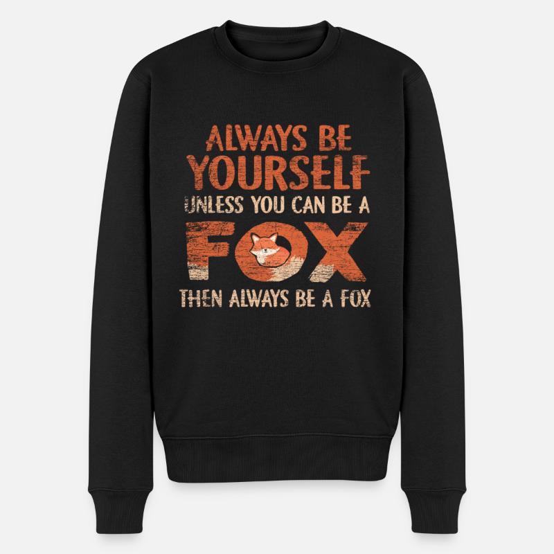 renard - Pull Premium bio Homme - noir