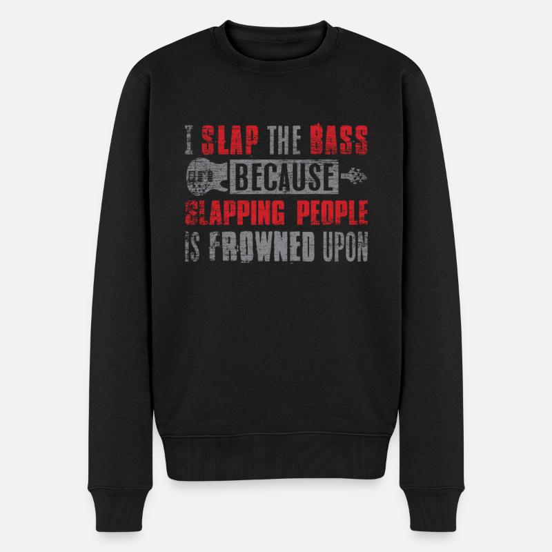 Joueur de basse de guitare basse - Pull Premium bio Homme - noir