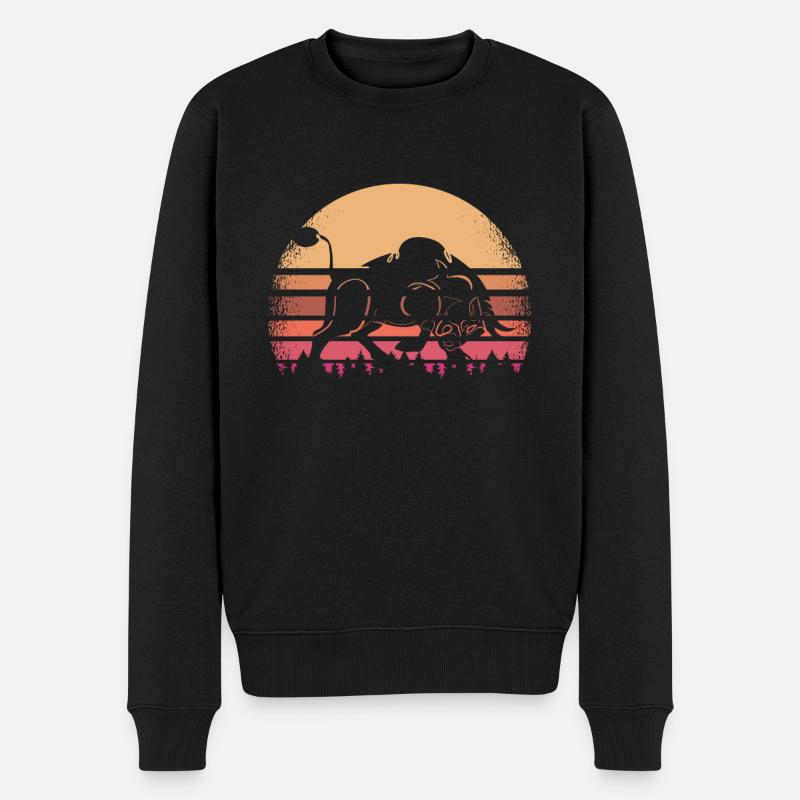 Stier Bulle - Männer Premium Bio Pullover - Schwarz