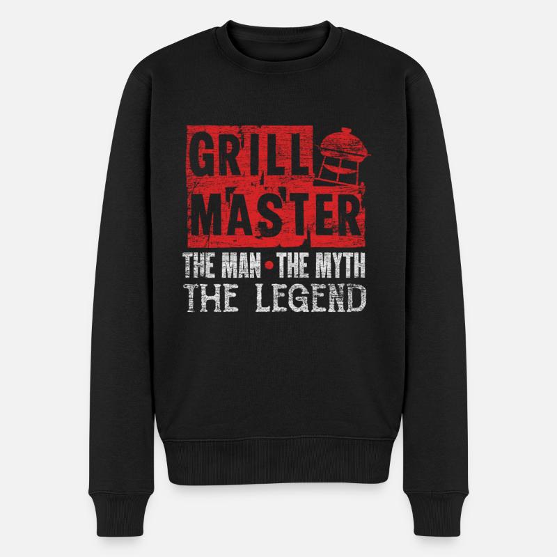 Grill master grill - Pull Premium bio Homme - noir