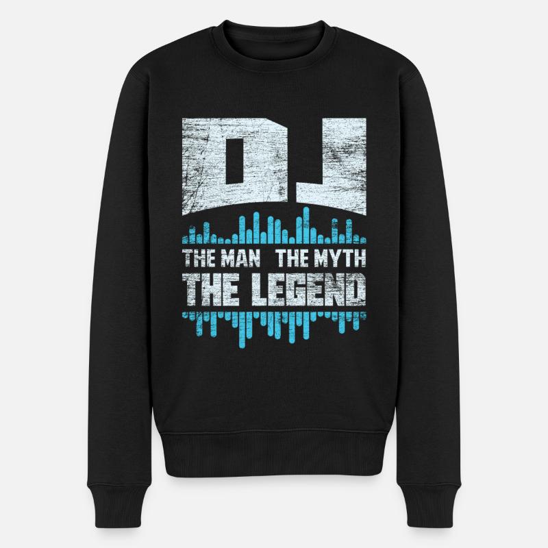 DJ disc-jockey - Pull Premium bio Homme - noir