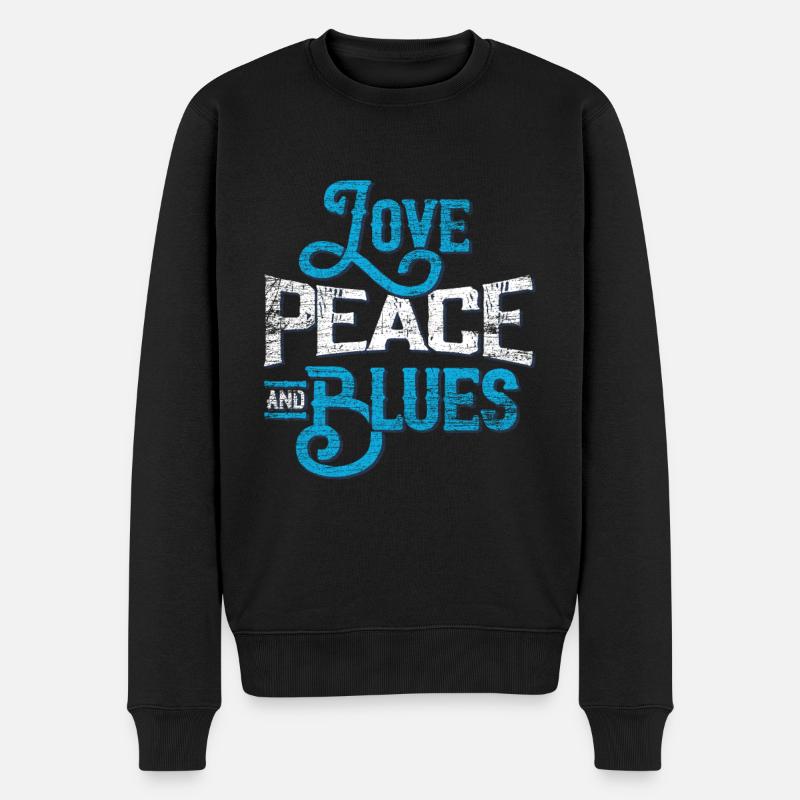 Blues - Pull Premium bio Homme - noir