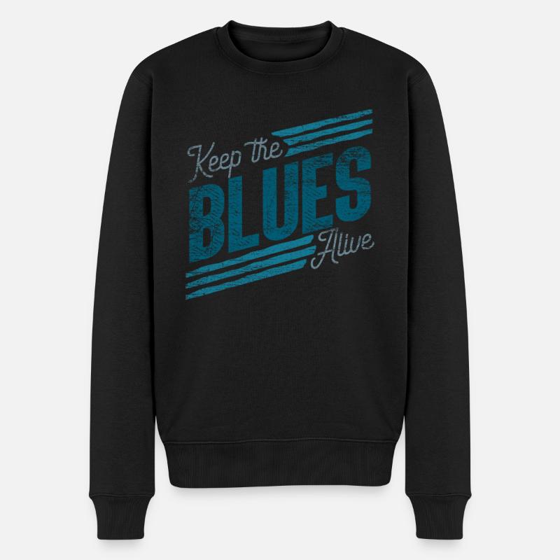 Blues - Pull Premium bio Homme - noir
