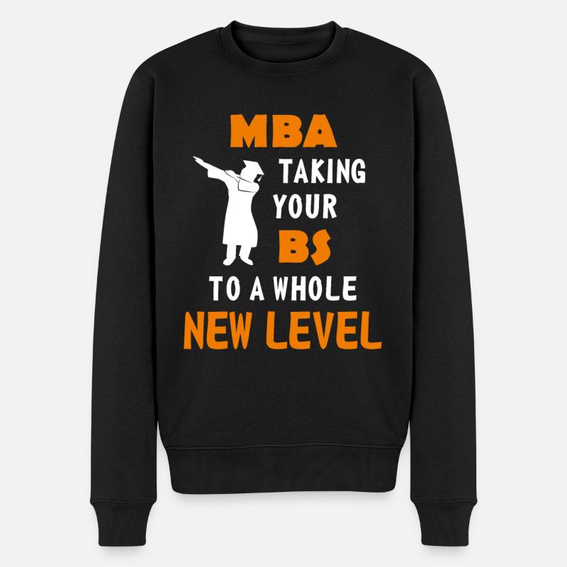 Lustige Master Gradgrad Graduierung Shirt für MBA - Männer Premium Bio Pullover - Schwarz