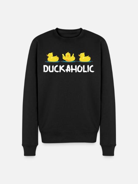 Duck rubber duck breeding ducks - Men's Premium Organic Jumper - black