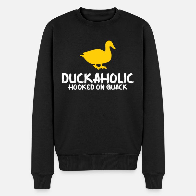 Ente Gummiente Entenzucht Enten - Männer Premium Bio Pullover - Schwarz