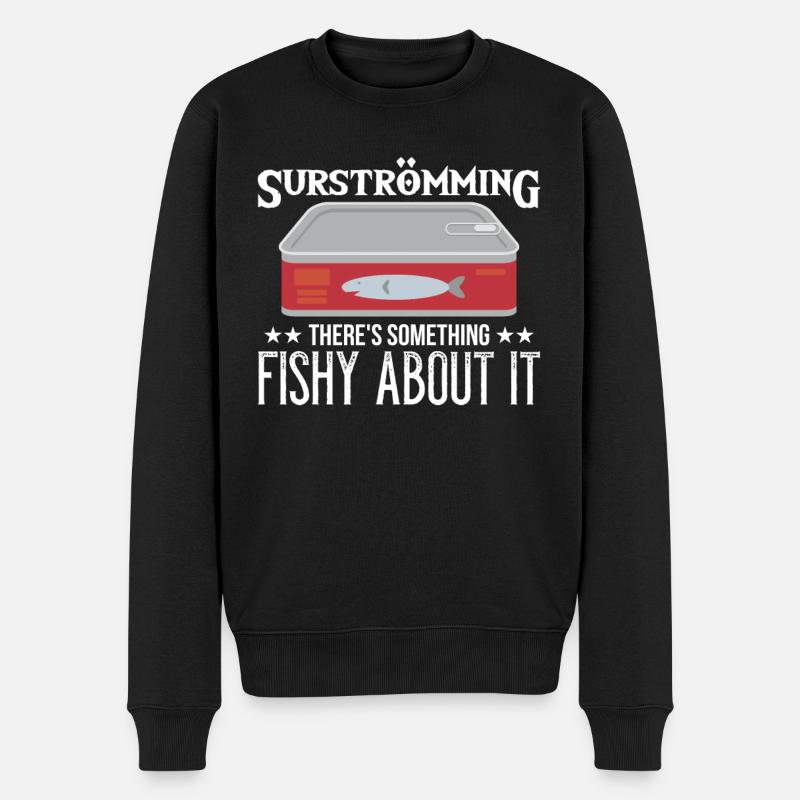 Surströmming Schweden Sushi Surströmming - Männer Premium Bio Pullover - Schwarz