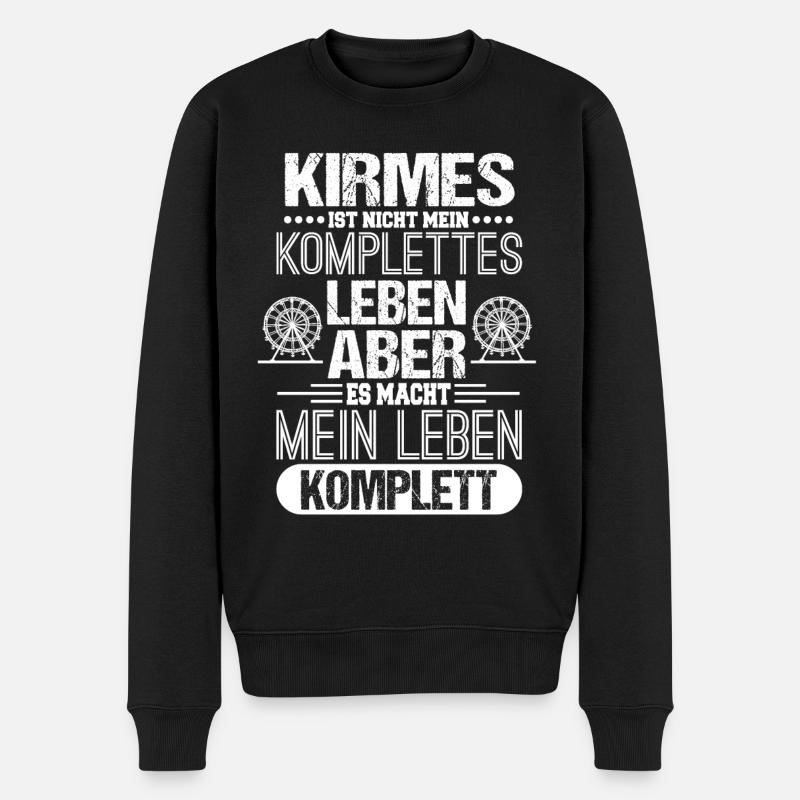 Schausteller - Männer Premium Bio Pullover - Schwarz