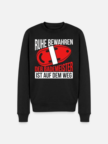 Bademeister - Männer Premium Bio Pullover - Schwarz
