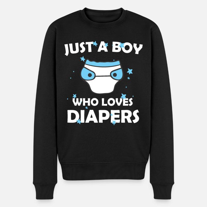 ABDL - Männer Premium Bio Pullover - Schwarz