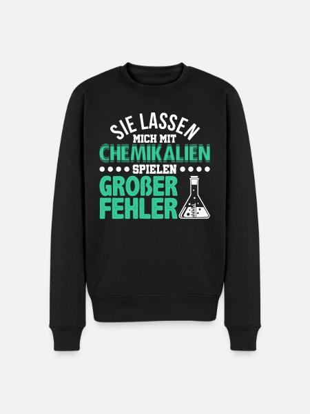 Chemiker - Männer Premium Bio Pullover - Schwarz