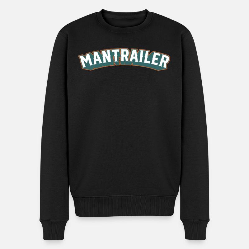 Mantrailing Hund Mantrailer Rettungshund - Männer Premium Bio Pullover - Schwarz