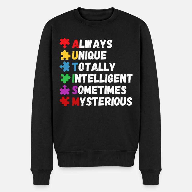 Autism Awareness - Männer Premium Bio Pullover - Schwarz