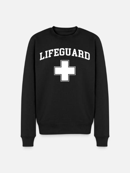 Livredder Rødfarvet skjorte Hvid Cross Halloween Nu - Økologisk premium-sweatshirt til mænd - sort