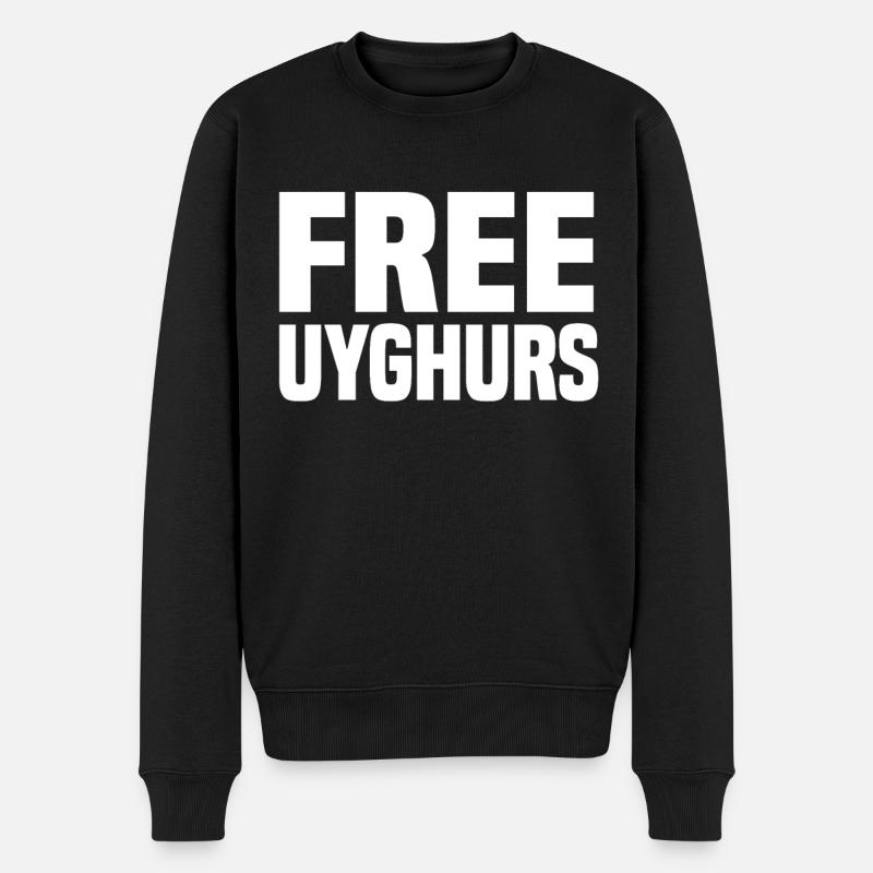 Free Uyghurs - Pull Premium bio Homme - noir