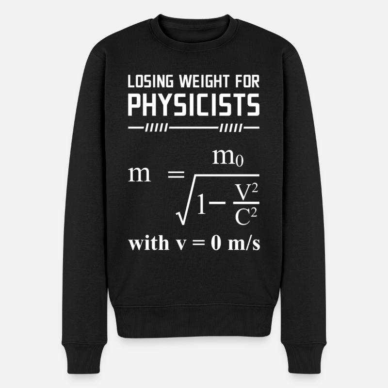 Idée cadeau drôle de physique physicien théorique - Pull Premium bio Homme - noir