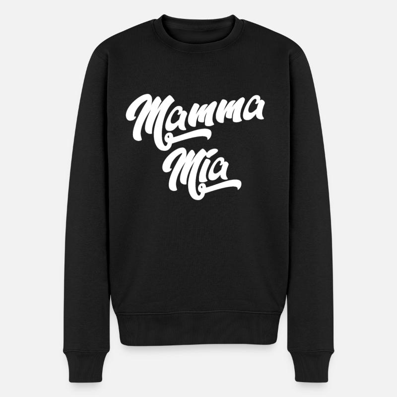 MOM MIA - Pull Premium bio Homme - noir