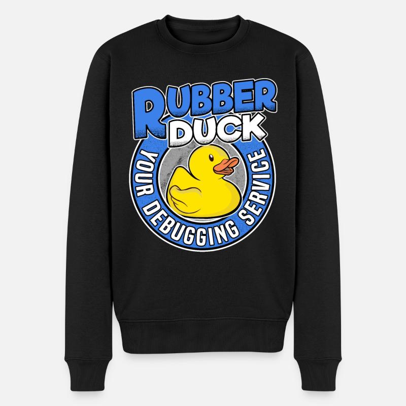 Programmeurs Canard Programmation Debugging Drôle - Pull Premium bio Homme - noir
