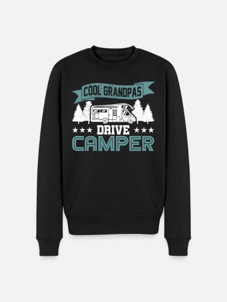 Recreational camper camper caravan gift - Men's Premium Organic Jumper - black