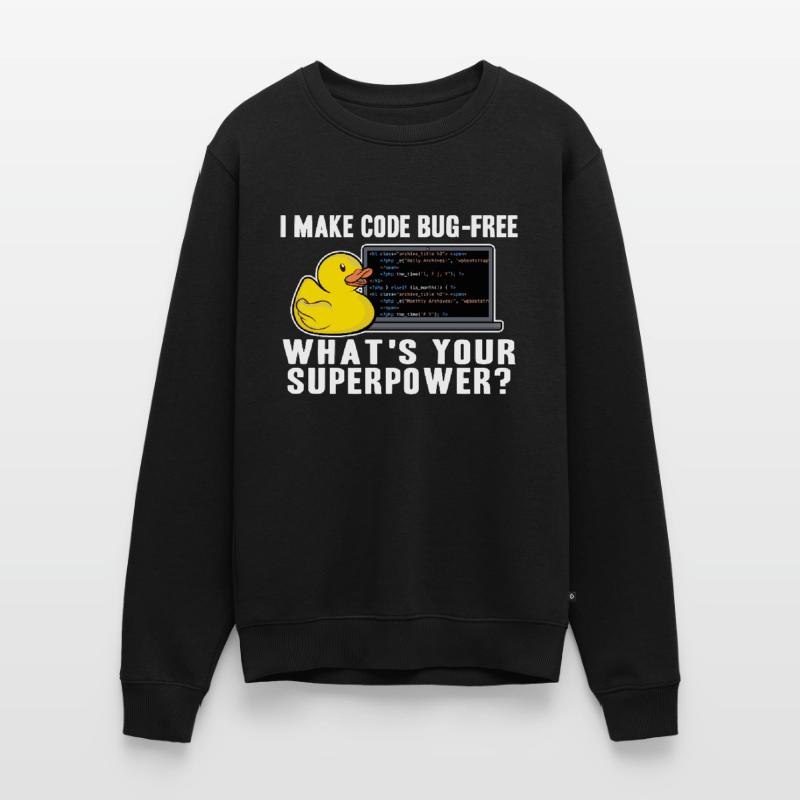 Programmierer Ente Programmieren Debugging Lustig Männer Premium Bio Pullover