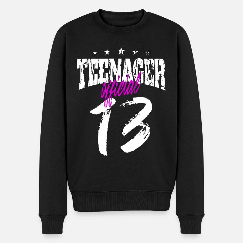 Teenager Jugendlicher Geschenk Geschenkidee - Männer Premium Bio Pullover - Schwarz