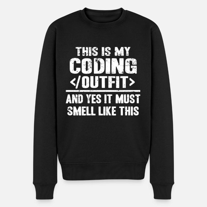 Informatiker Programmierer Admin Software - Männer Premium Bio Pullover - Schwarz