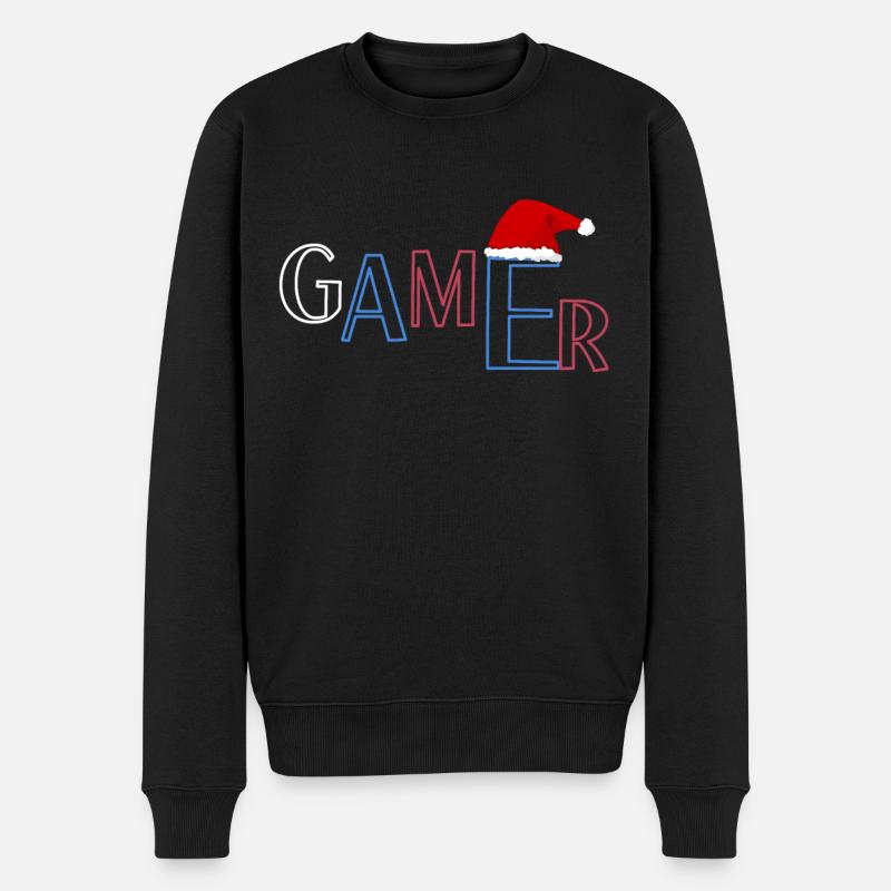 Joueur de Noël - Pull Premium bio Homme - noir