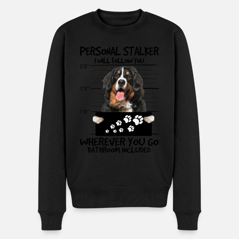 Berner Sennenhund - Männer Premium Bio Pullover - Schwarz