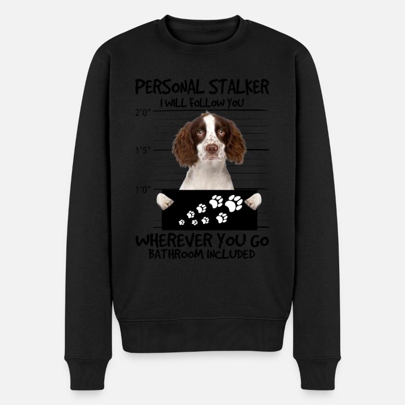 English Springer Spaniel - Männer Premium Bio Pullover - Schwarz