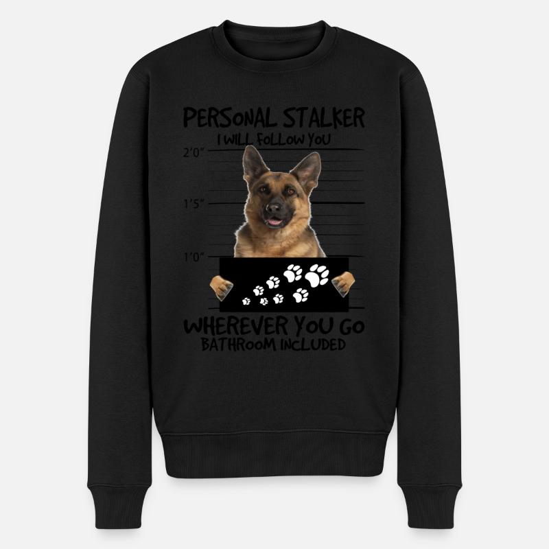 Deutscher Schäferhund - Männer Premium Bio Pullover - Schwarz