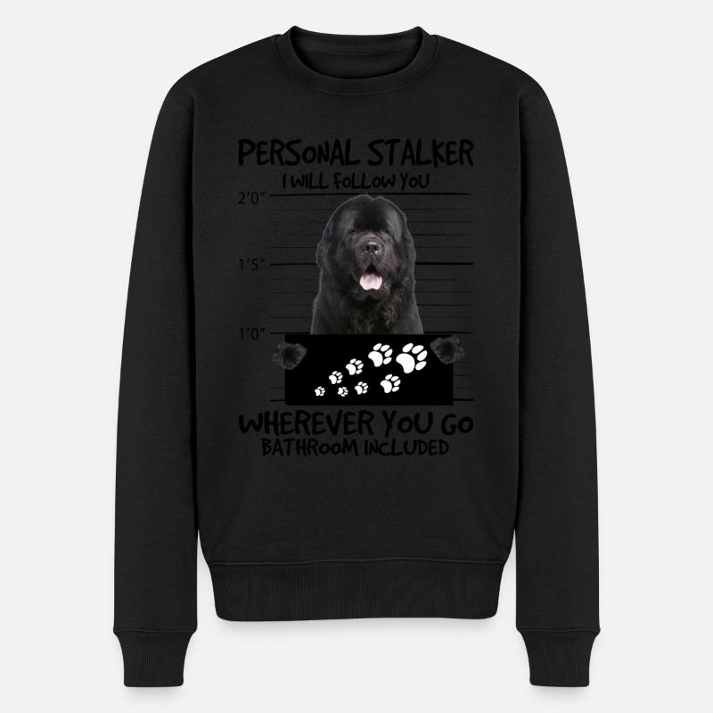 Neufundländer - Männer Premium Bio Pullover - Schwarz