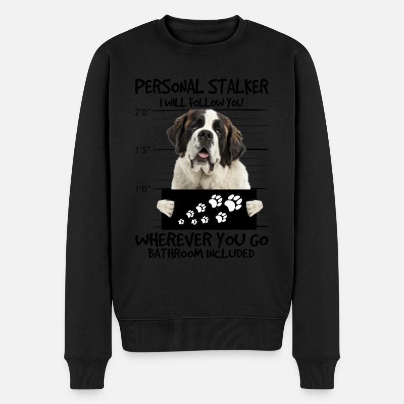 Bernhardiner - Männer Premium Bio Pullover - Schwarz