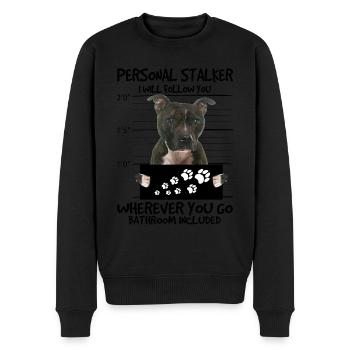 Staffordshire Bull Terrier - Pull Premium bio Homme - noir - Devant - Nico (187cm)