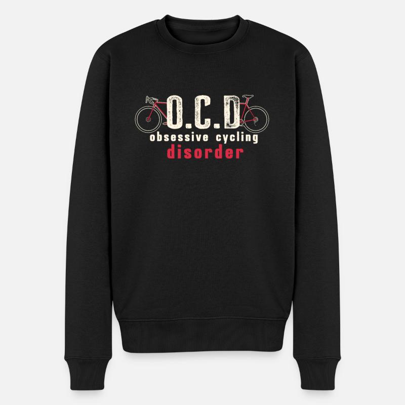 OCD Obsessive Cycling Disorder - Männer Premium Bio Pullover - Schwarz