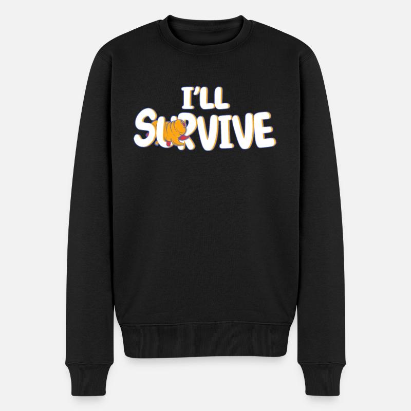 Cadeau tardigrade de microbiologiste biologiste - Pull Premium bio Homme - noir