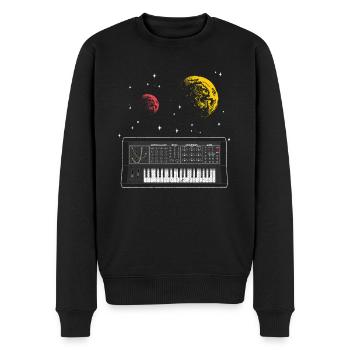 Synthesizer Space Synths Analog Modular Retro Gift - Men's Premium Organic Jumper - black - Front - Nico (187cm)