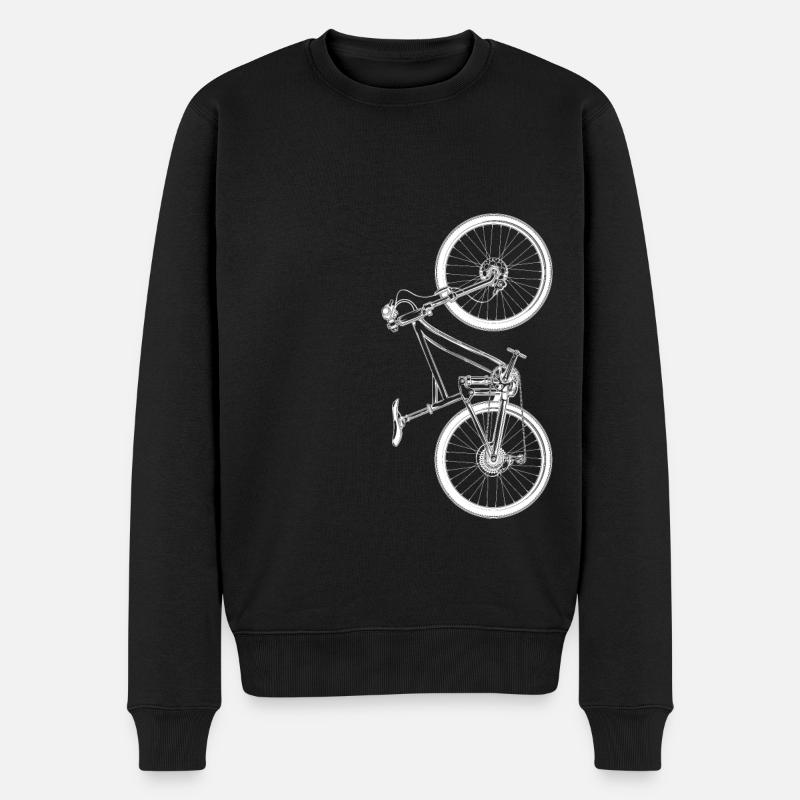 Fahrrad - Männer Premium Bio Pullover - Schwarz