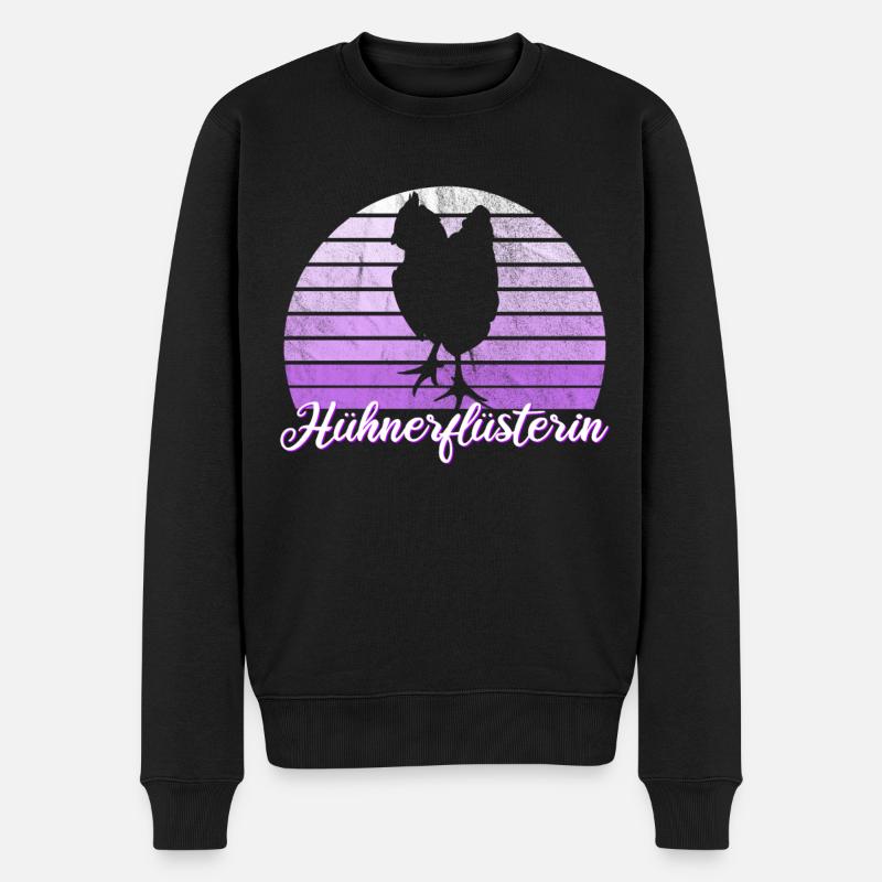 Hühnerflüsterin Hühner Hühnerhalter - Männer Premium Bio Pullover - Schwarz