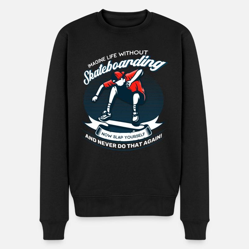Skateboarder Skaten Skateboard - Pull Premium bio Homme - noir