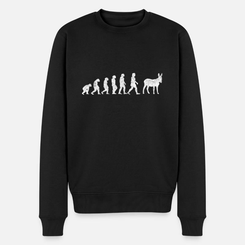 Donkey Mules Mules Mulis Evolution - Men's Premium Organic Jumper - black