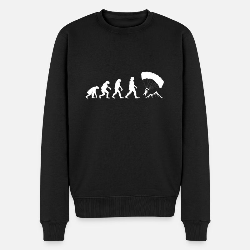 Parapente parapente par - Pull Premium bio Homme - noir