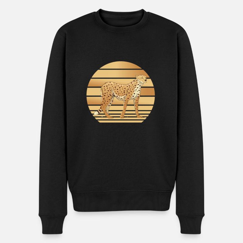 Guépard Léopard - Pull Premium bio Homme - noir